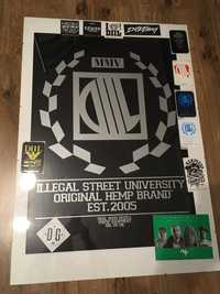 Oryginalny plakat w antyramie Diil Gang, Hemp Gru!