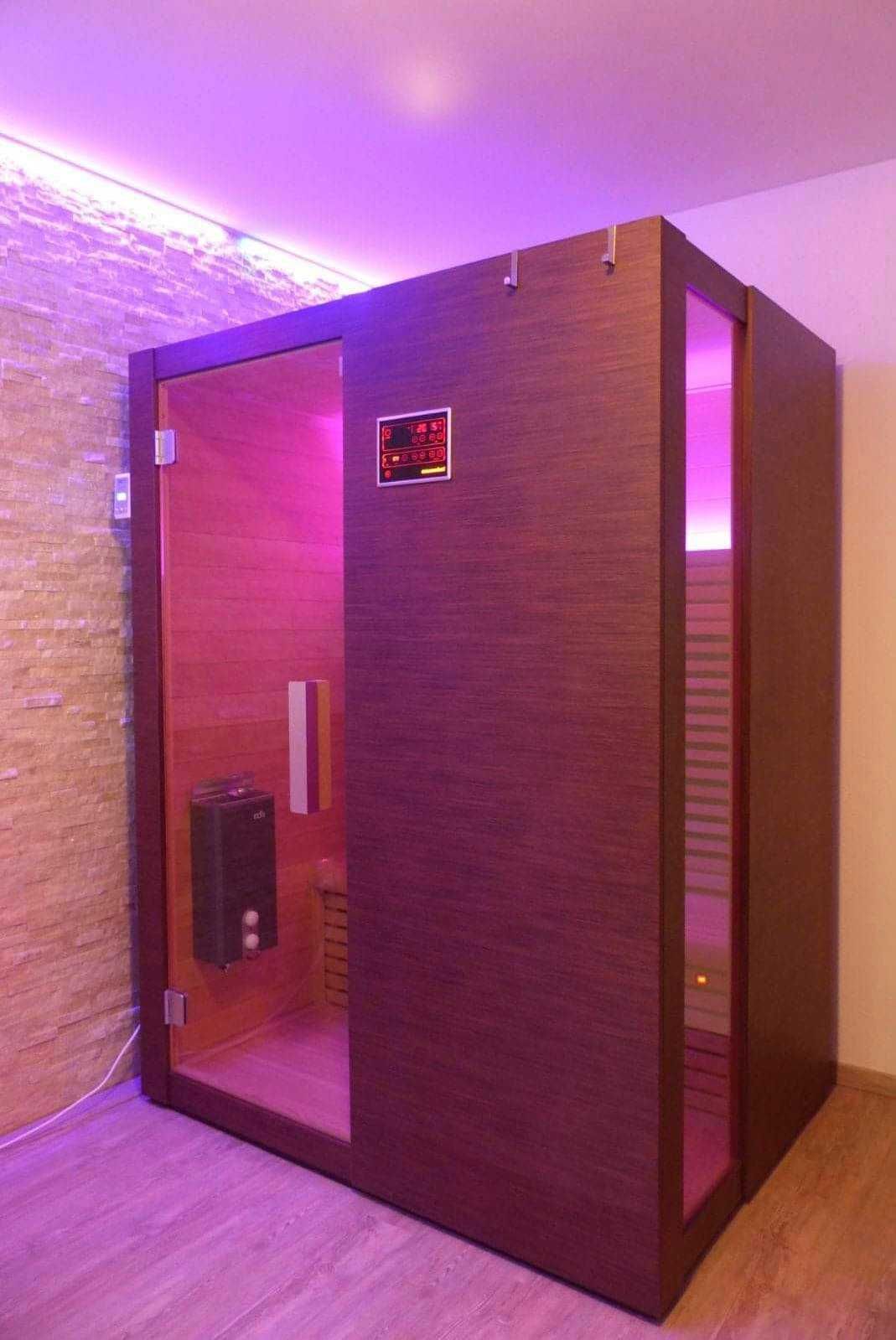 sauna infrared infra red infrarot na podczerwień Saunalux USB MP3 LED