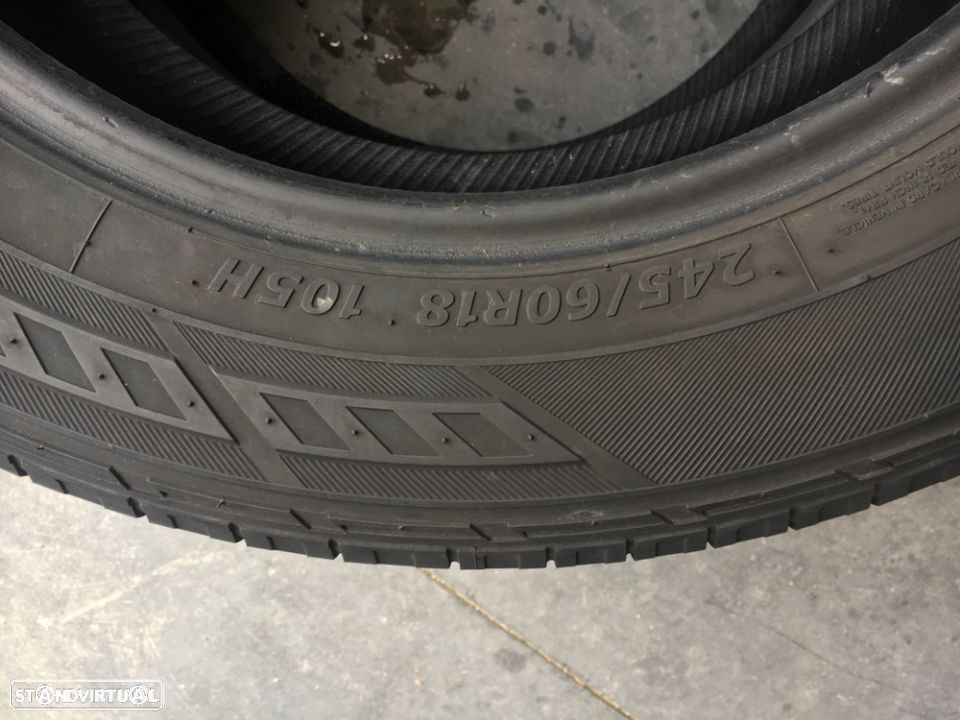 2 pneus semi novos hankook 245/60/18 - entrega grátis 120 euros