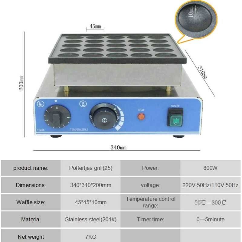 Máquina de panquecas mini