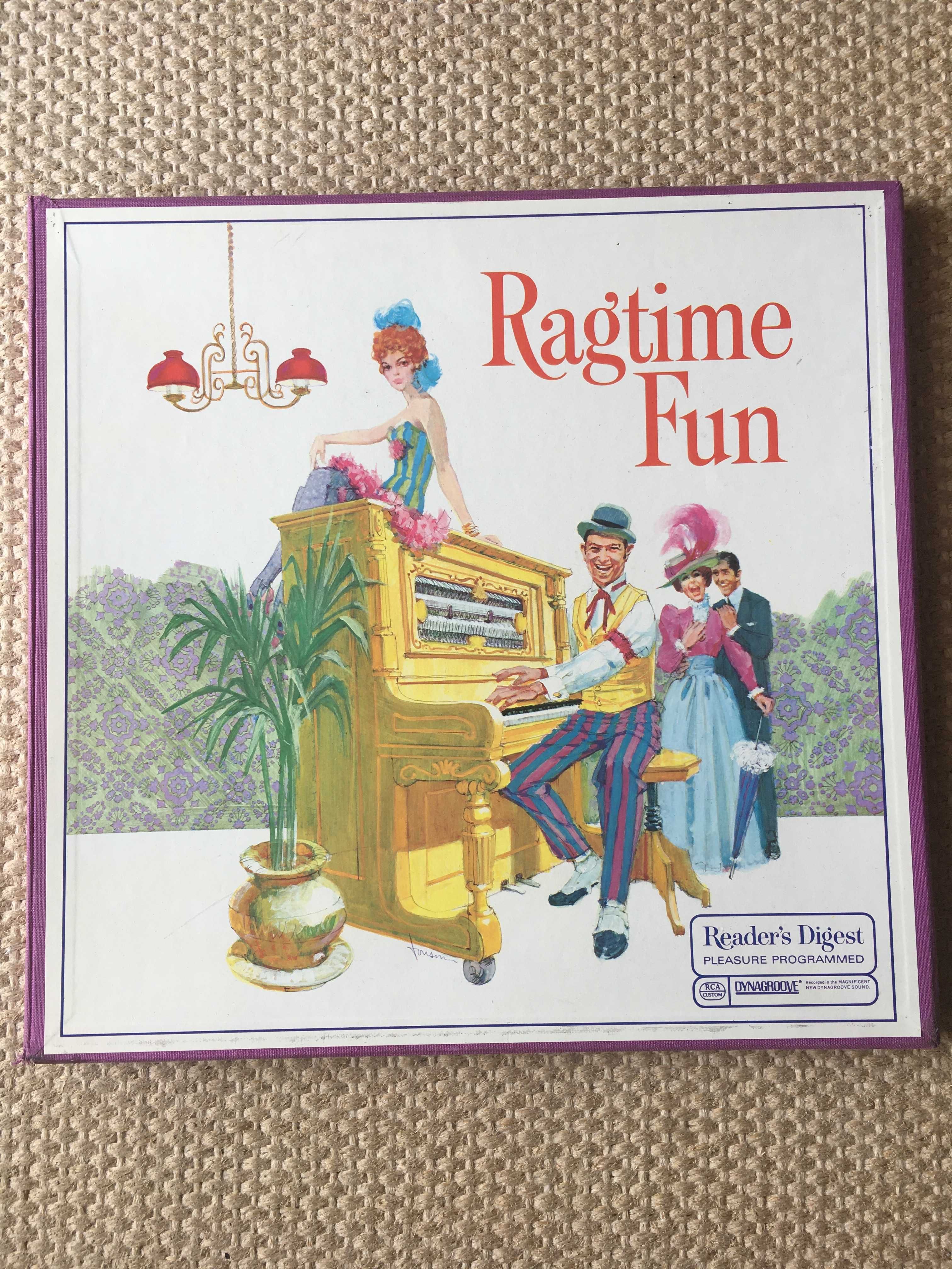 Discos Ragtime Fun Artistes Divers e The Strauss Family Cocert,