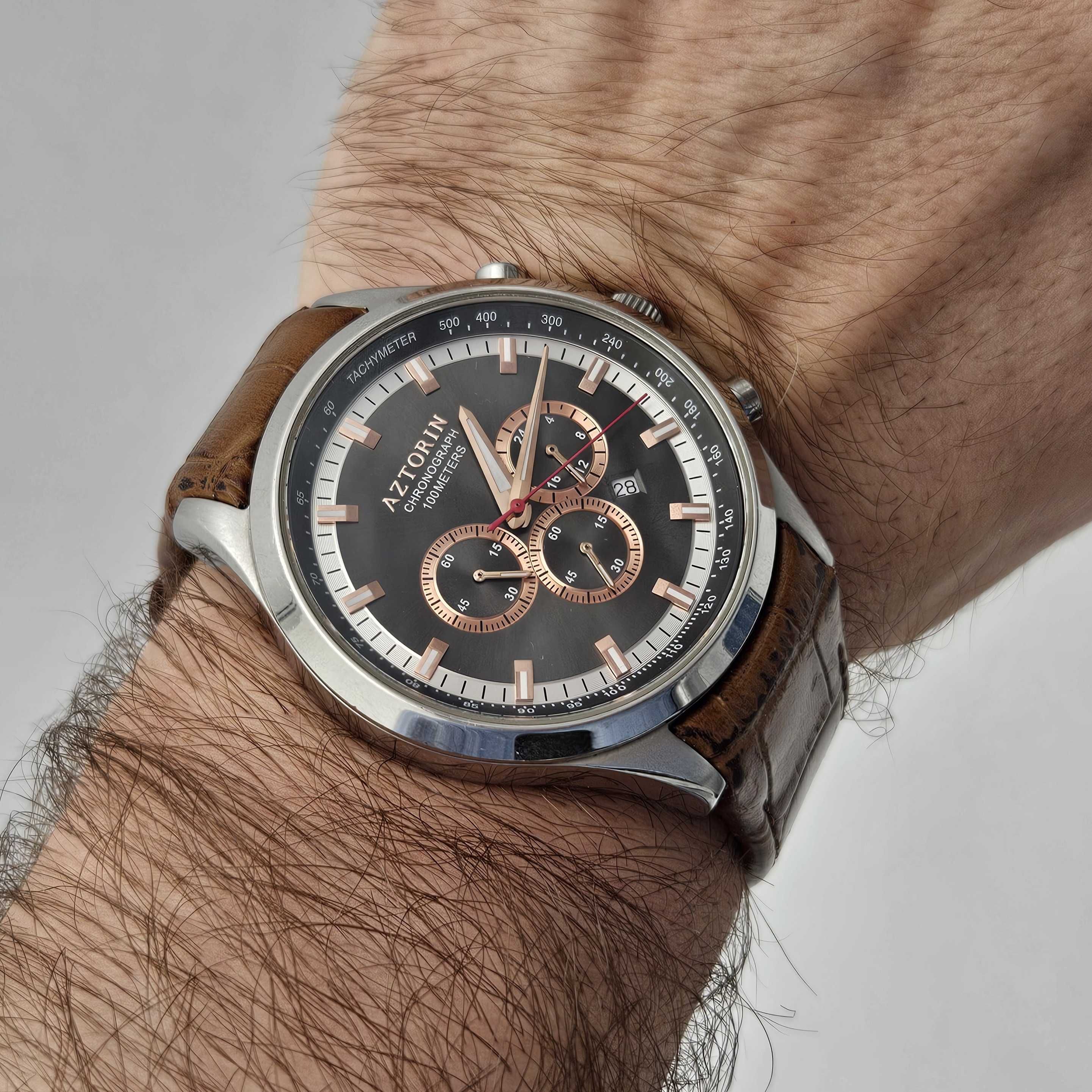 Zegarek AZTORIN Sport Chronograf A047.G199 Szafirowe Szkiełko