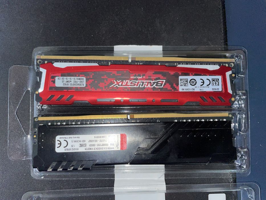 Hyperx RAM 8GB & Ballistix RAM 8GB