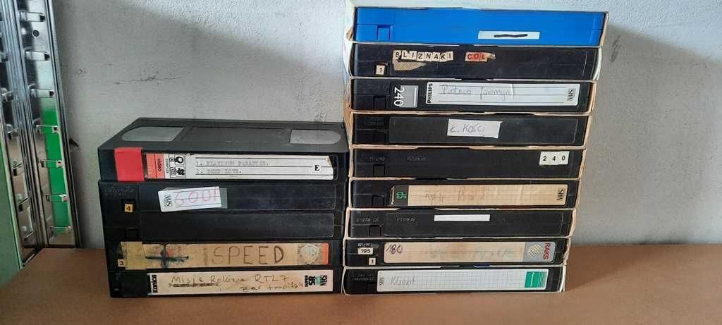 kasety vhs 14 sztuk