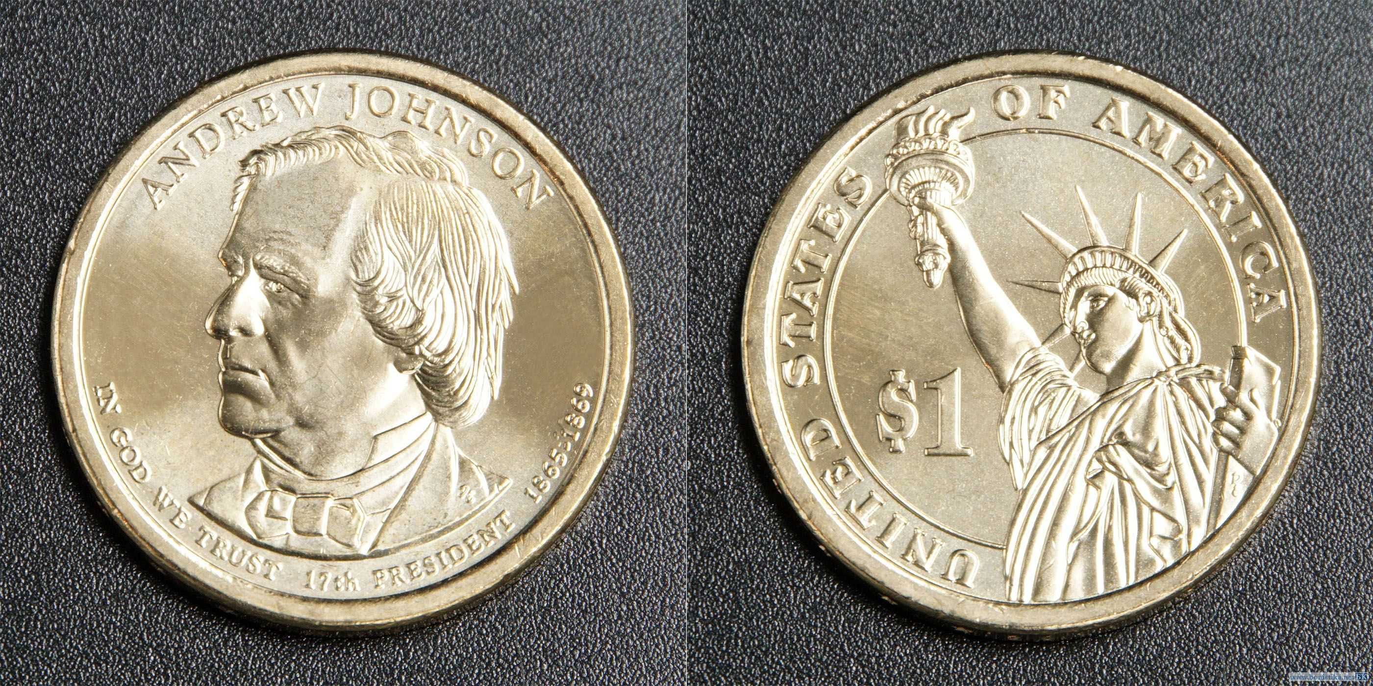 Монети 1 долар США 2001-2012 років