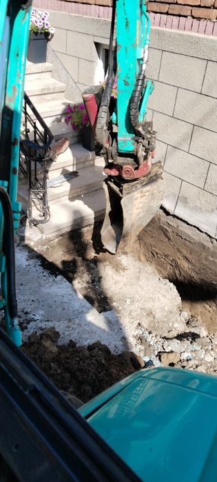 Prace Ziemne Koparka Transport Hakowiec Kruszywo Ziemia