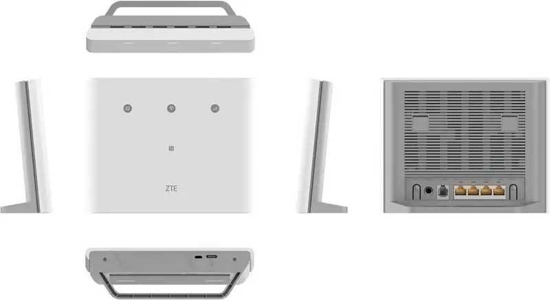 Router ZTE MF296C 4G cartão SIM LTE 4 x LAN + 64 x WiFi CAT6-como novo
