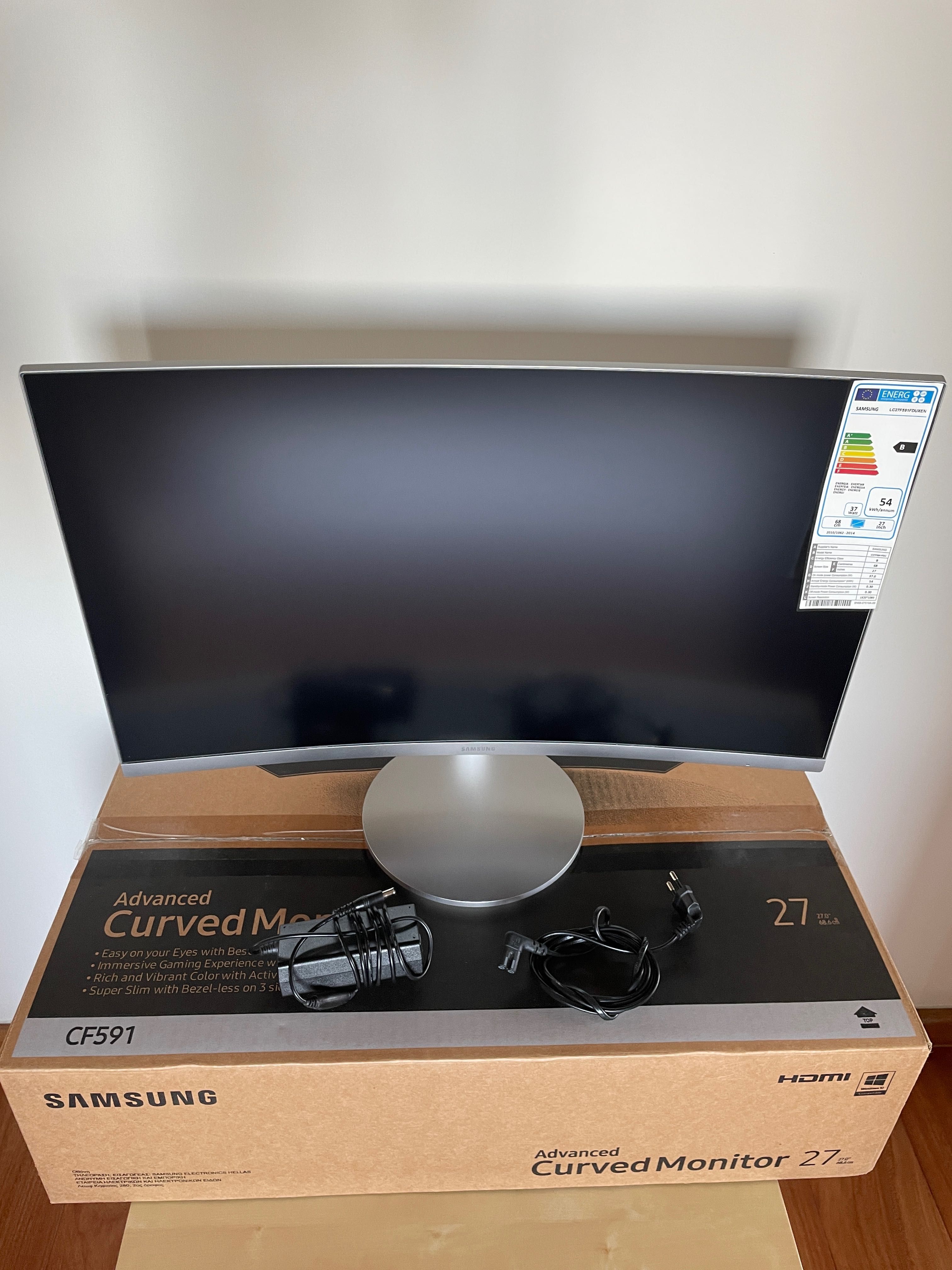 Monitor SAMSUNG C27F591FDU 27" 1920x1080px 4 ms Curved