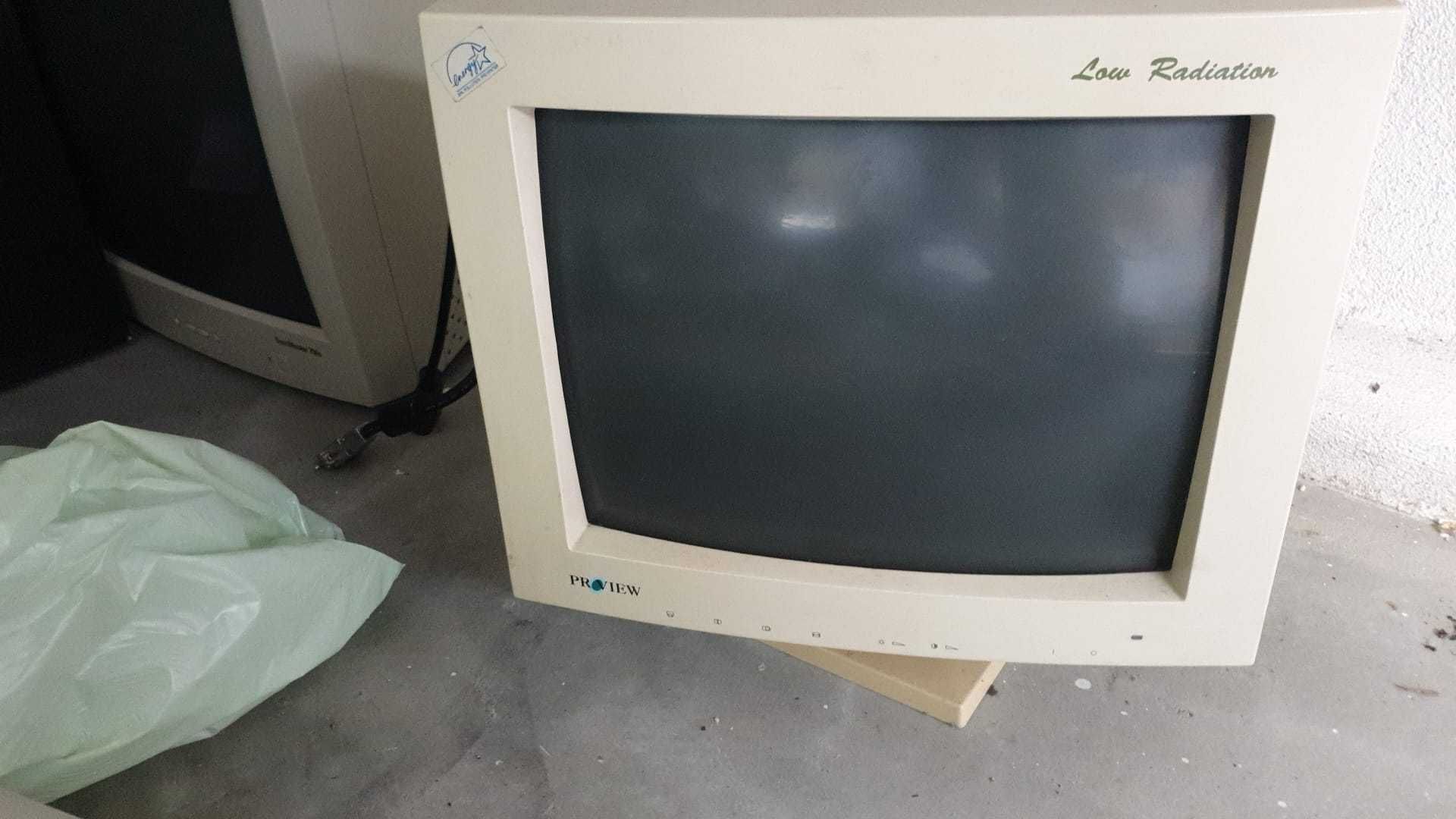 PC monitor portátil antigos Samsung LG PR VIEW Supratech XComp
