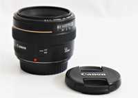 Lente Canon EF 50mm f/1.4 objetiva em excelentes condições