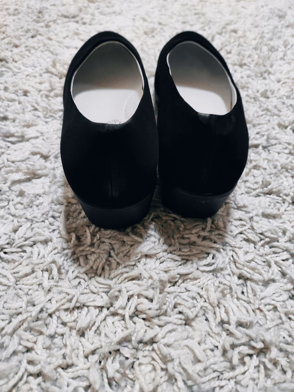 Туфли замшевые черные