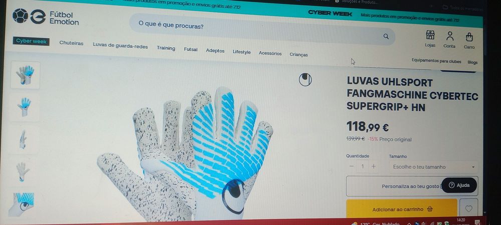 LUVAS guarda redes UHLSPORT