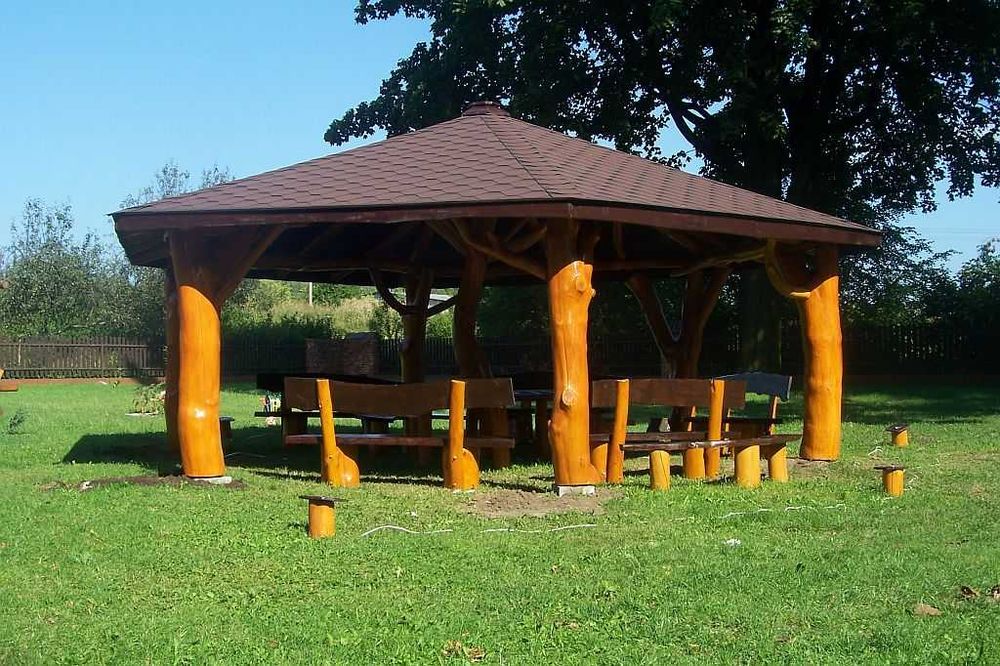 altany altana z bali drewna dębowego altanka altanki ogrodowa drewnian