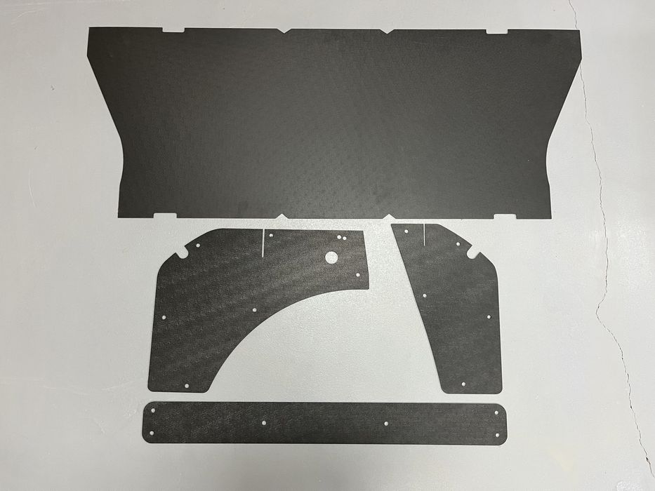 Boczki bagażnika Golf mk1 3d, 5d, plecy kanapy, abs, wnętrze