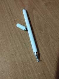 Стилус с магнитным колпачком белый сенсорная ручка на подарок