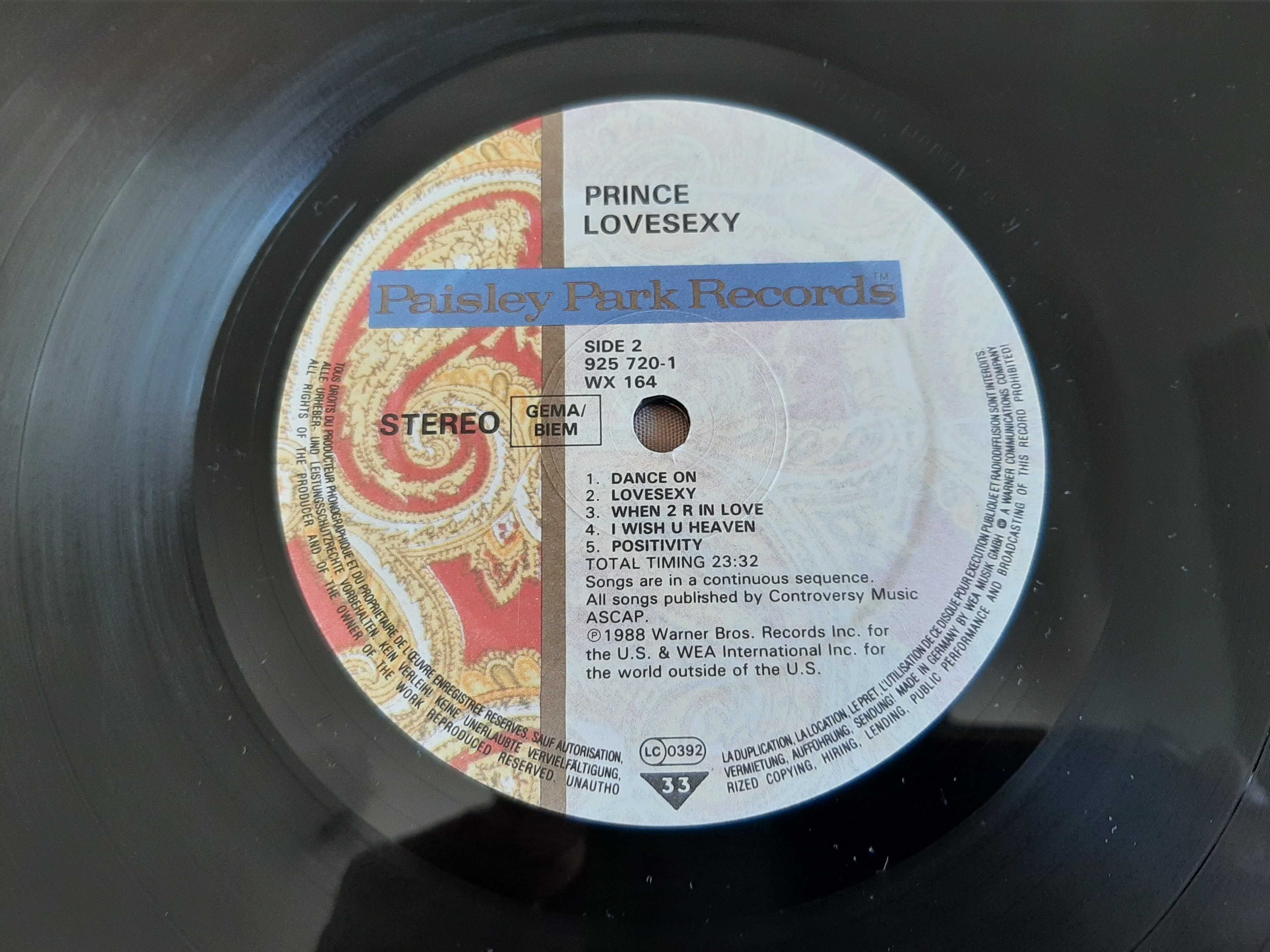 Prince - Lovesexy - Europa - Vinil LP