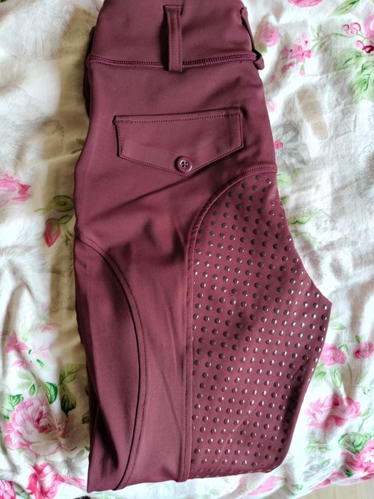 Bryczesy jezdzieckie silikonowy prełny lej nowe