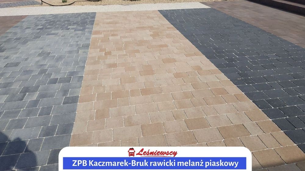 Kostka brukowa Bruk Rawicki-melanż kasztanowy na podjazd ZPB Kaczmarek