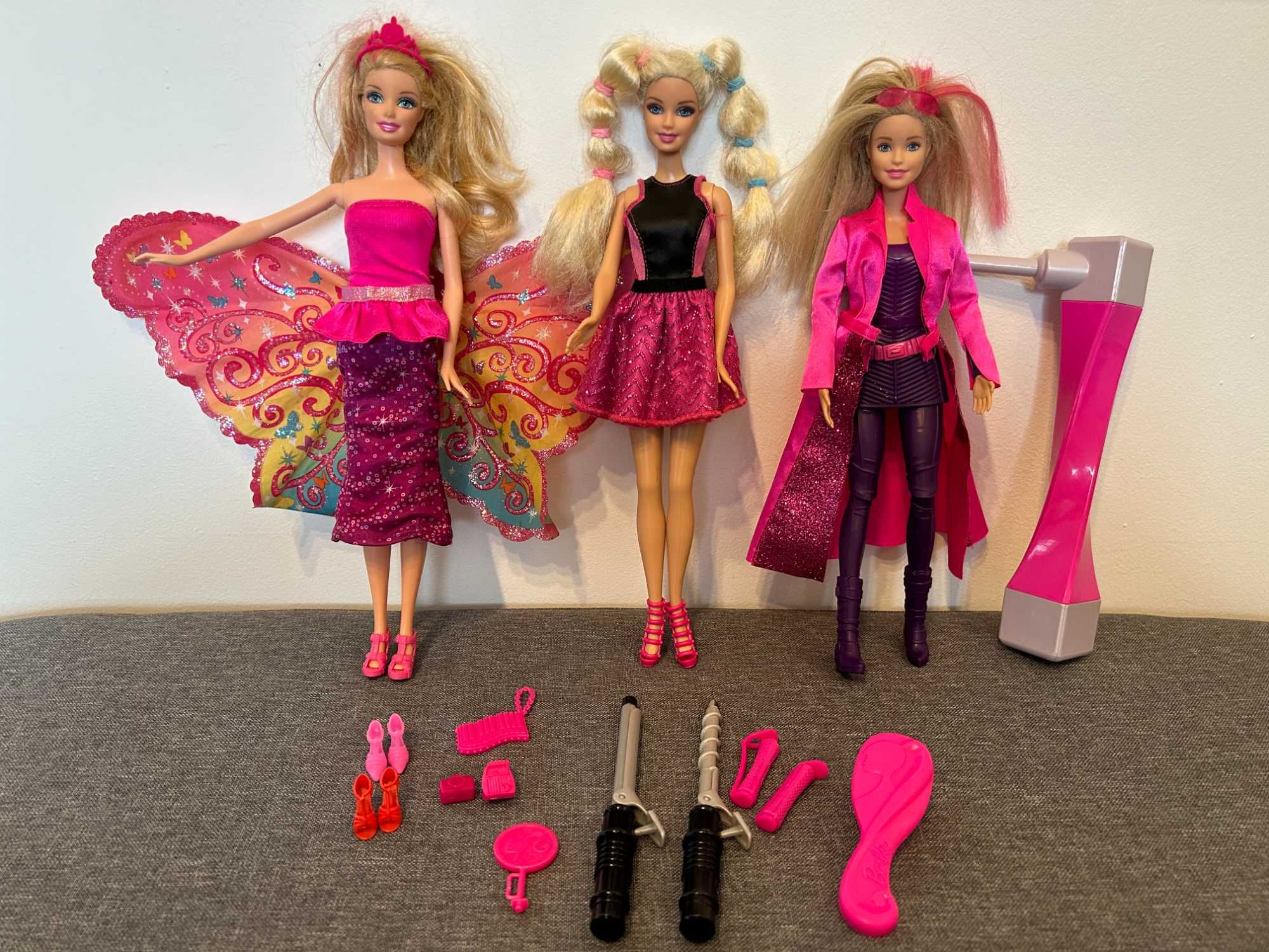 3 lalki Barbie ze świata wróżek Fryzjerka i Tajna agentka