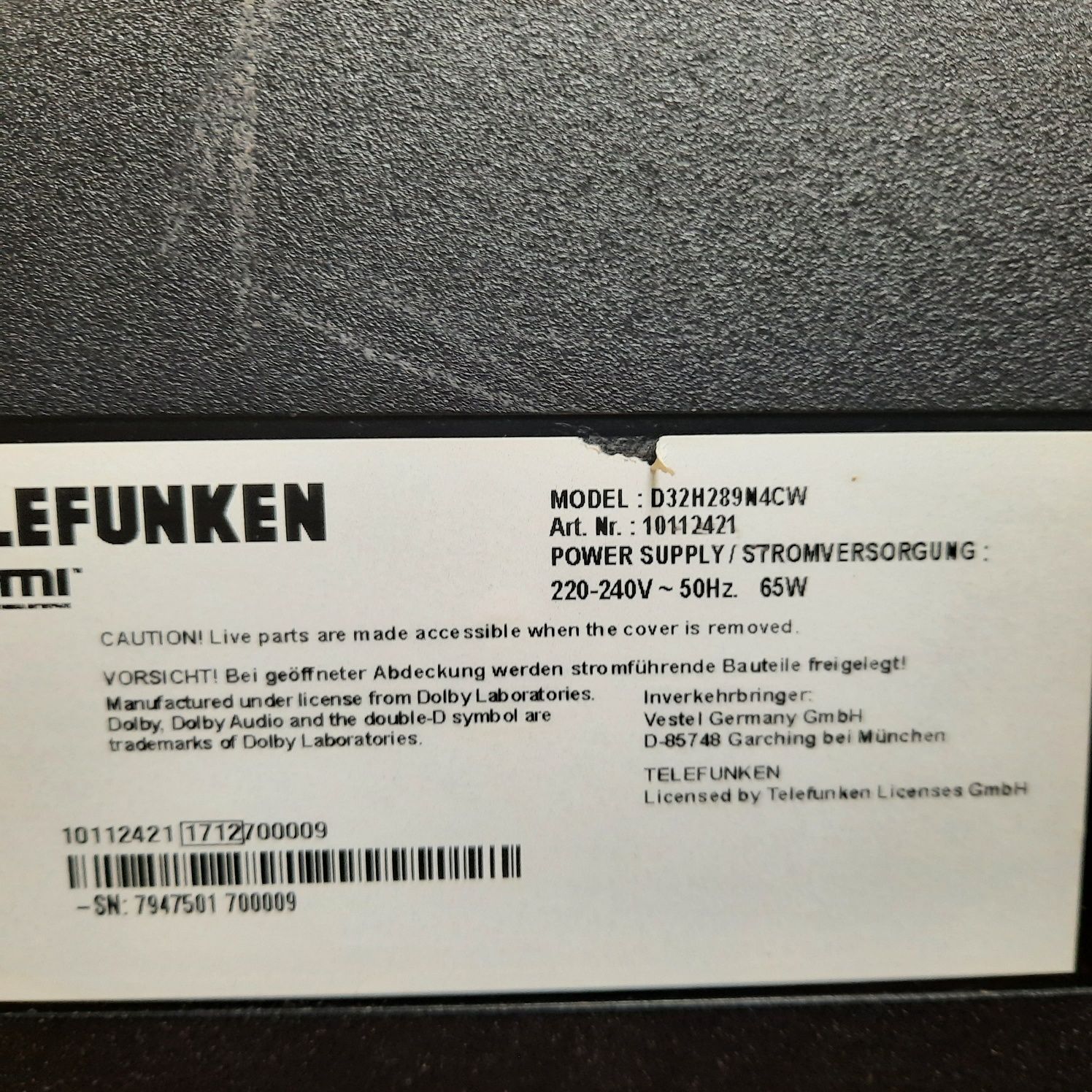 Продам телевізор TELEFUNKEN