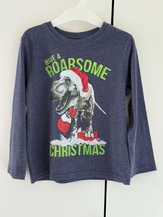 Piżama dla chłopca góra od piżamy granatowa dinozaur 98/104 Primark