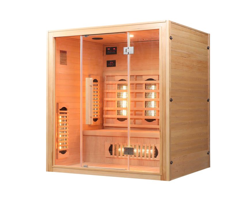 Sauna Infrared Malaga Maxi 75°C z 8Prom.Kwarcowymi w technologii Vitae