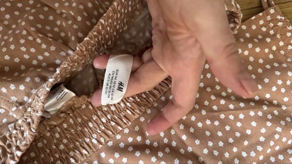 Костюм літній натуральний  H&M 152 см, 8-10 років, стан ідеал