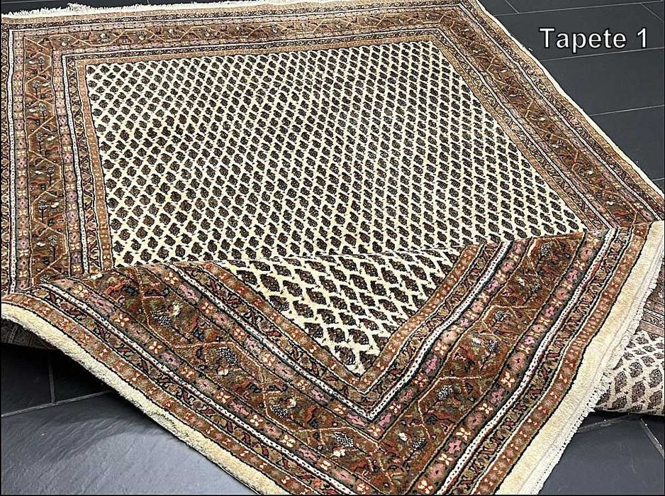 Conjunto de 2 tapetes Persas SAROUGH MIR - Lã s/Algod. - 238cm x 168cm