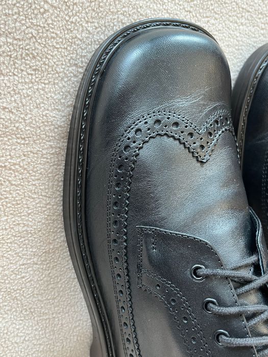 Helvesko męskie skórzane półbuty brogsy