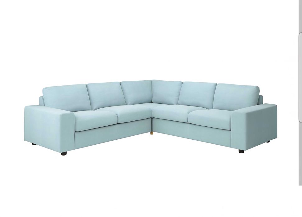 IKEA Sofa narożna Vimle 4-osobowa + podnóżek ze schowkiem.