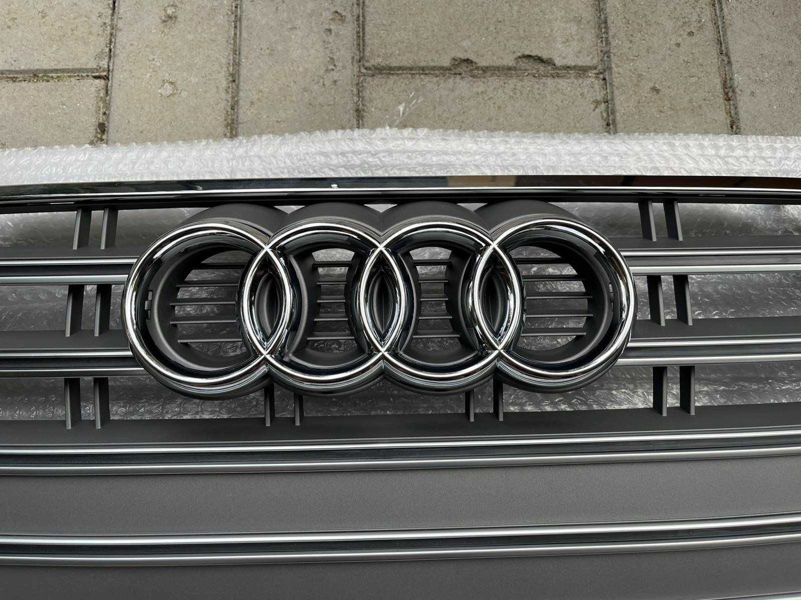 Решітка радіатора Audi A4 B9 (16-19) тюнинг решетка стиль S4 сіра