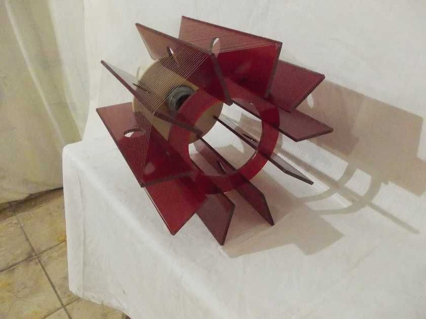 Żyrandol żyłkowy lampa design new look loft PRL