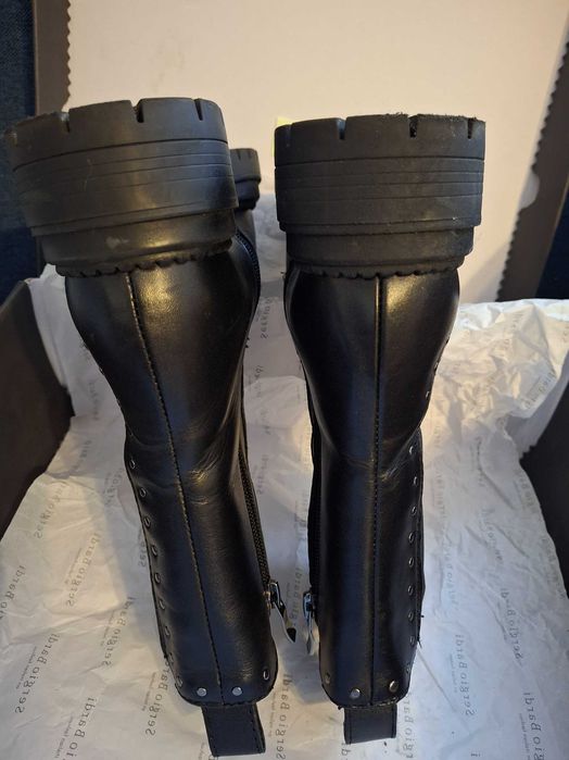 Skórzane botki Sergio Bardi rozm 36 wkladka 22.8 cm