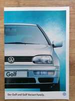 Prospekt VW Golf III Family.