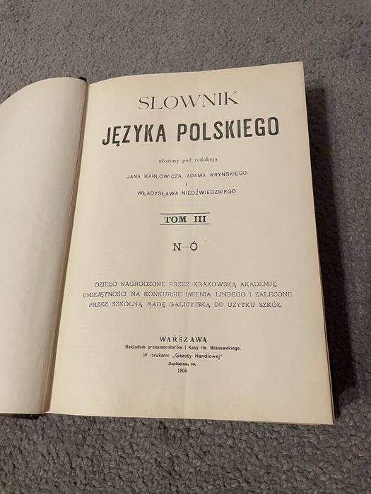 Slownik języka polskiego rok 1900. Pięć tomów
