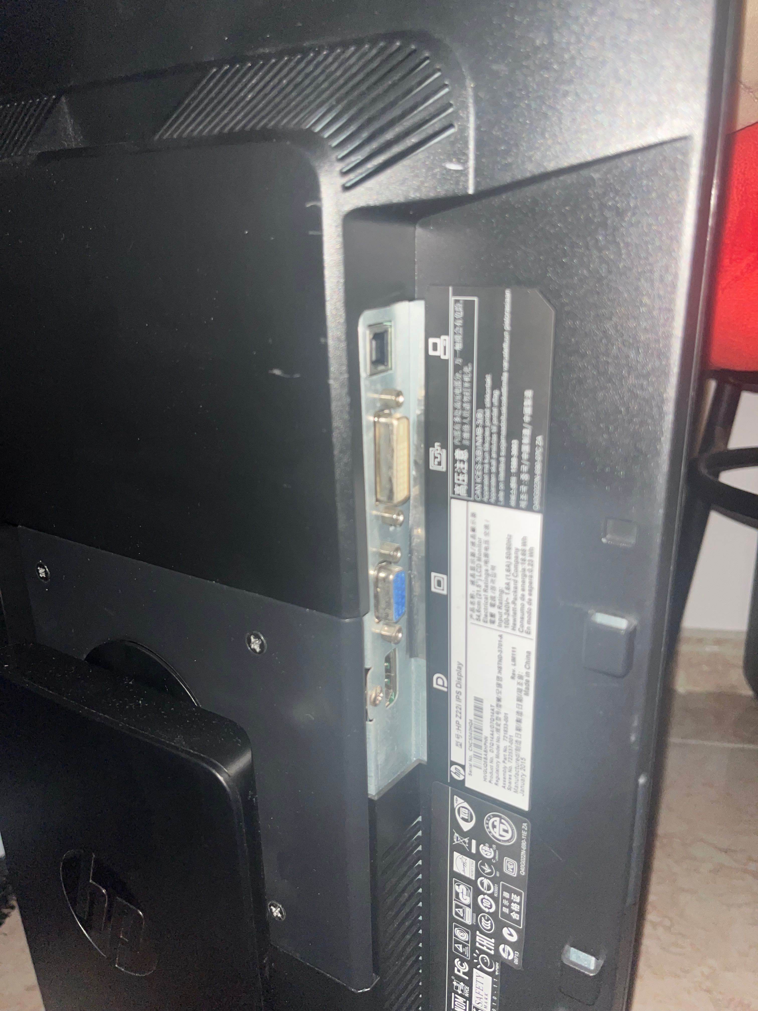 Monitor 21,5 Hp Z22I Led Full Hd VGA/DVI-D D7Q14A4