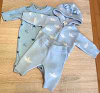 River Island komplet dla noworodka - bluzeczka + spodnie + pajacyk
