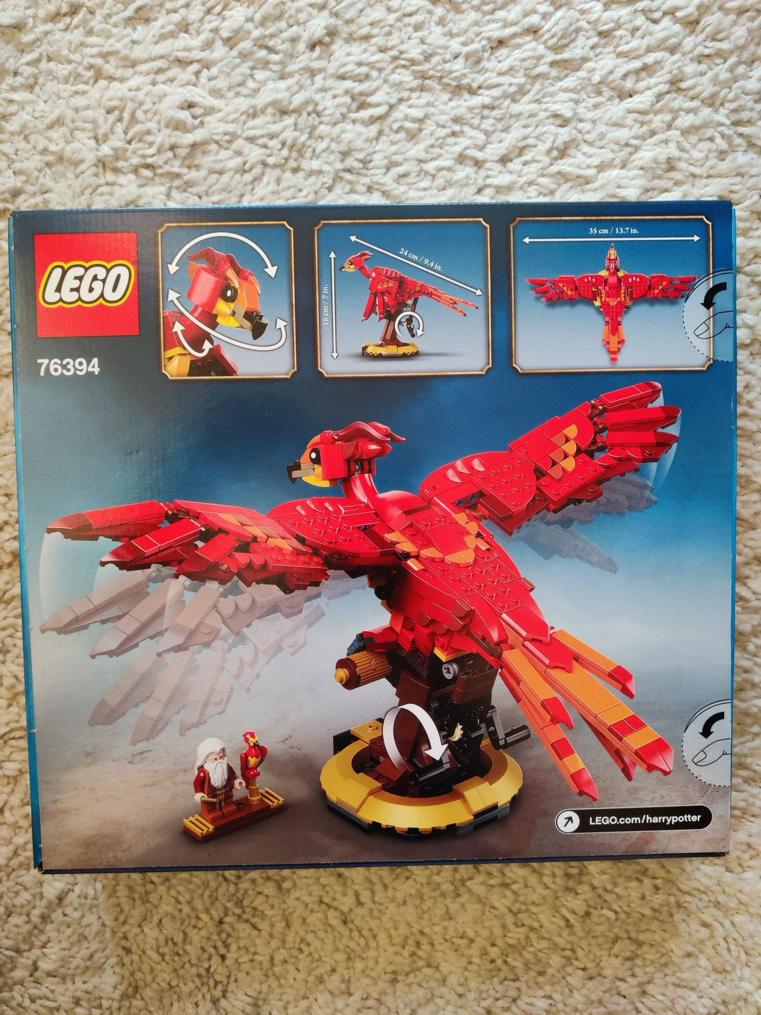 Lego Harry Potter 76394 Fawkesa, Feniks Dumbledore