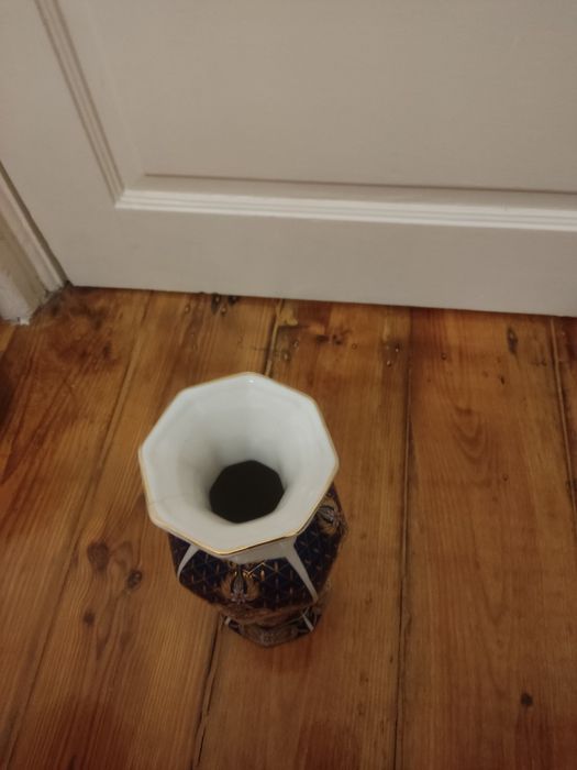 Vaso Estilo Chinês de Pavão