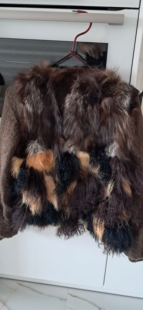 Sweter damski z futerka