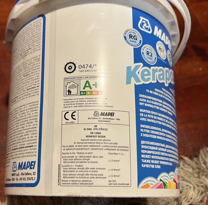 Епоксидна фуга MAPEI Kerapoxy Desing