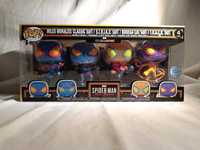 Spider-man Miles Morales Black Light Special Edition 4 Pack Funko Pop!