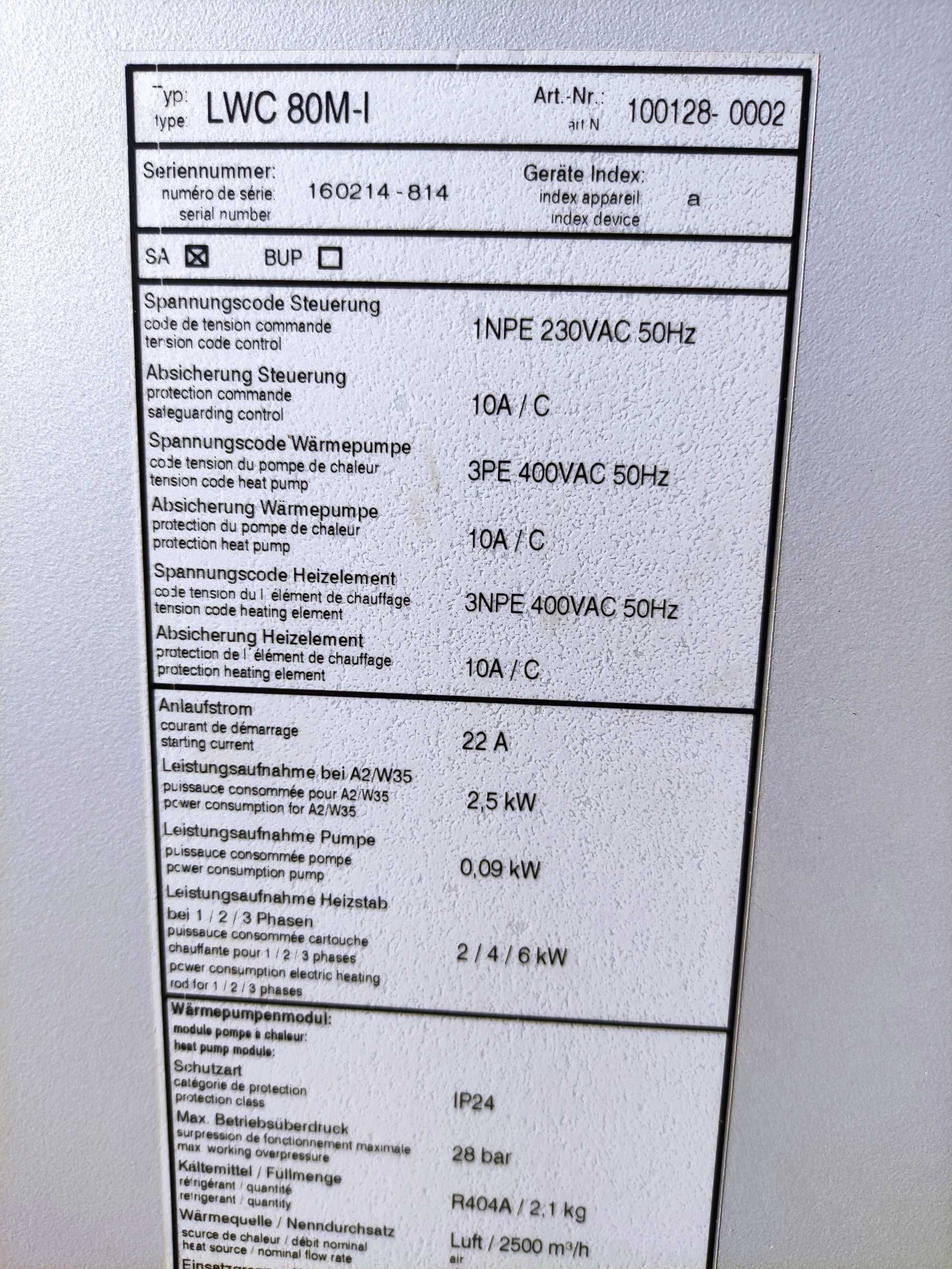 Pompa ciepła powietrzna ALPHA INNOTEC 8 KW powietrze NOWA