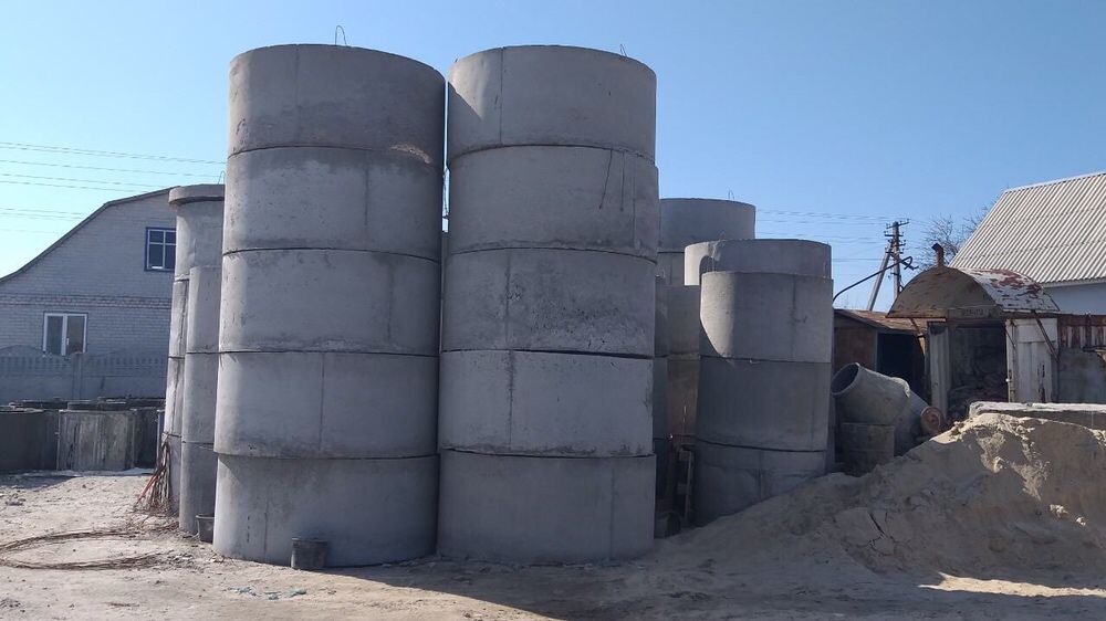 Кольца жб. Доставка, монтаж. Cептик из бетонных колец под ключ