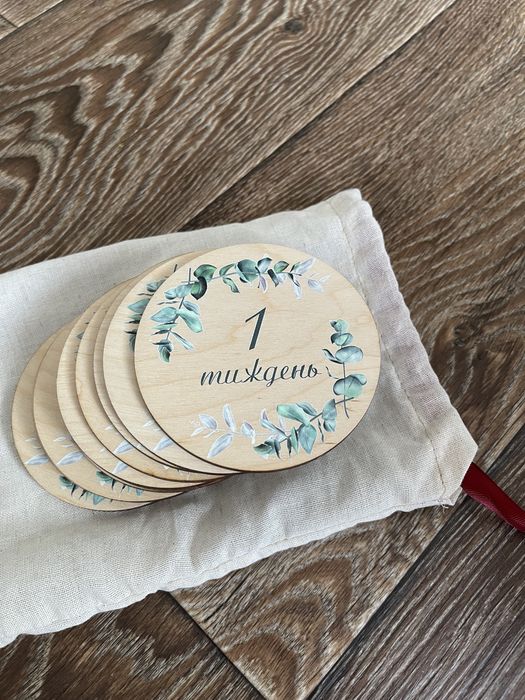 Картки для фотосесій, набір карток для зйомки першого року життя