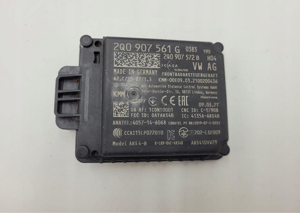 Радар дістронік vw audi skoda seat Внаявності 2Q0907561C 2Q0907572M