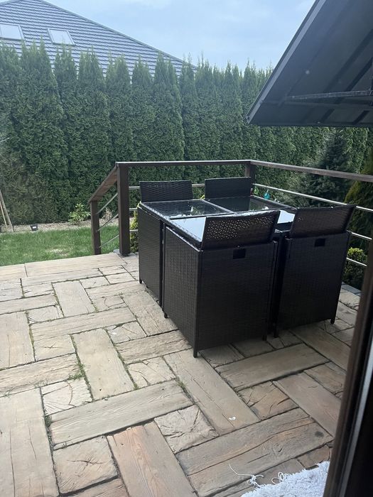 Zestaw ogrodowy tarasowy stół krzesła meble wypoczynkowe  nowe