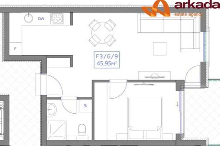 Продам 1к. квартиру в Чорногорії (Будва) з видом на море та ліс!!!46м2