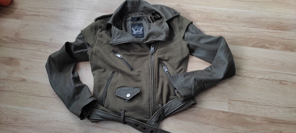 Diesel kurtka skórzana z materiałem damska s