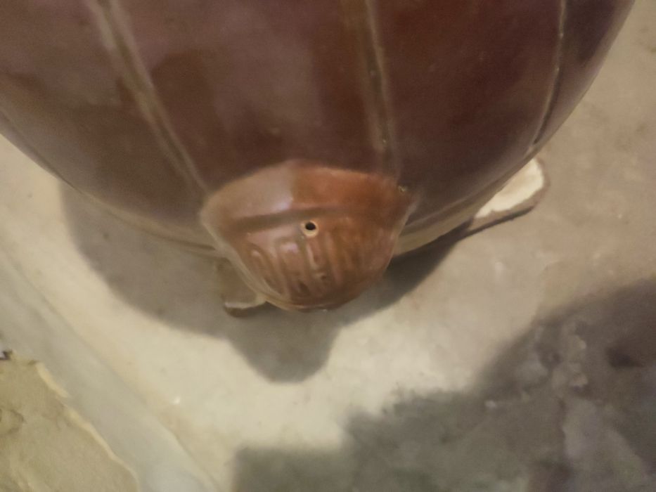 Naczynie kamionkowe, beczulka PRL do koszenia kapusty